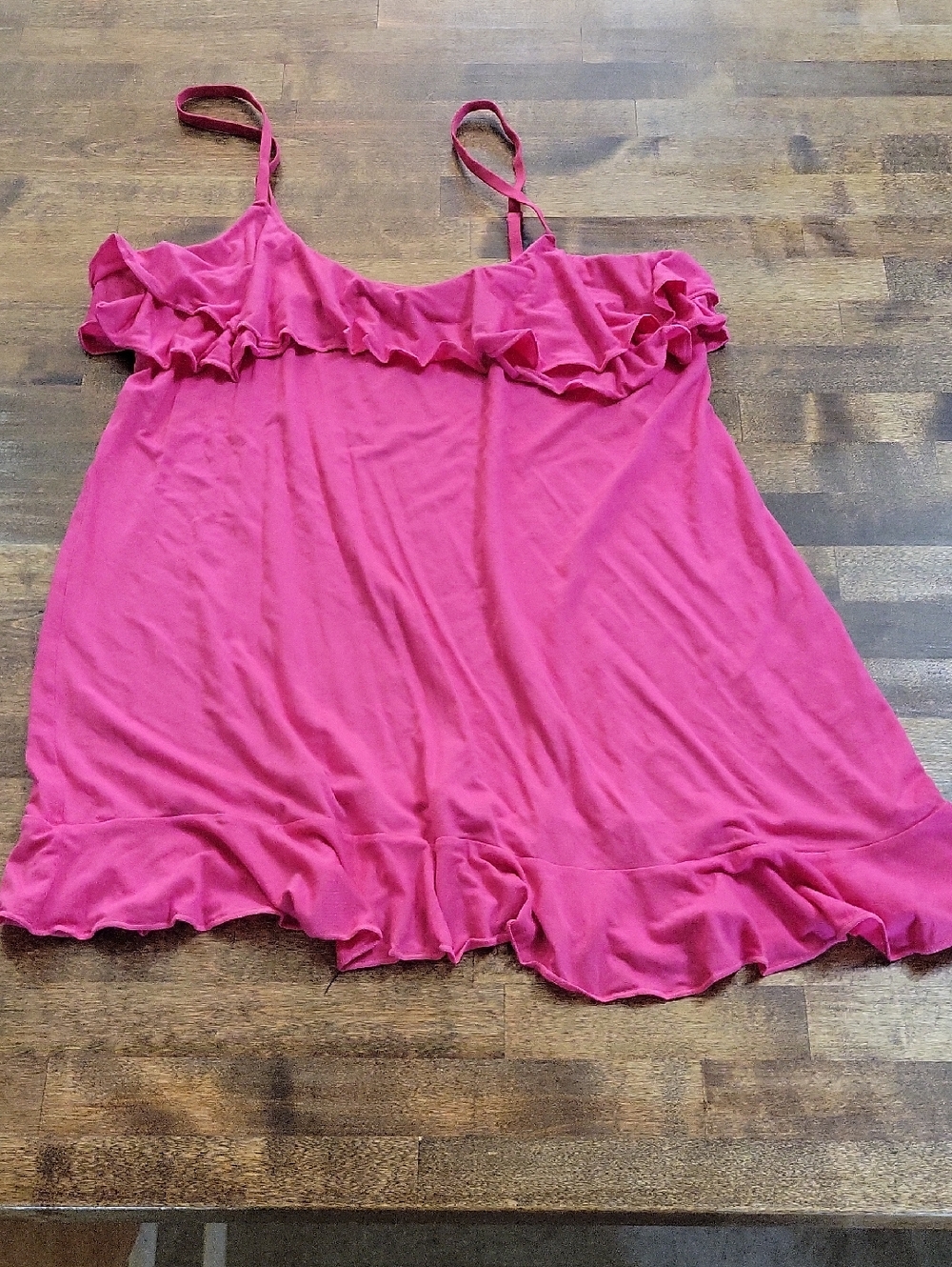 Jezebel Women's Ruffle Cami Top - Pink Size M